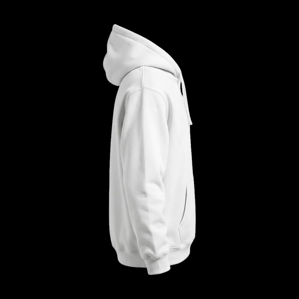 Blank classic hoodie, right side view