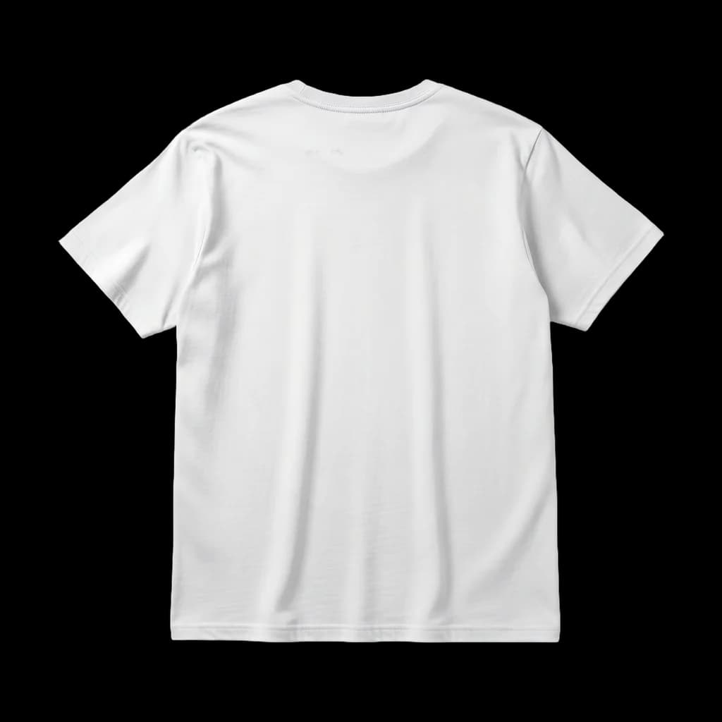 Blank classic t-shirt, back view