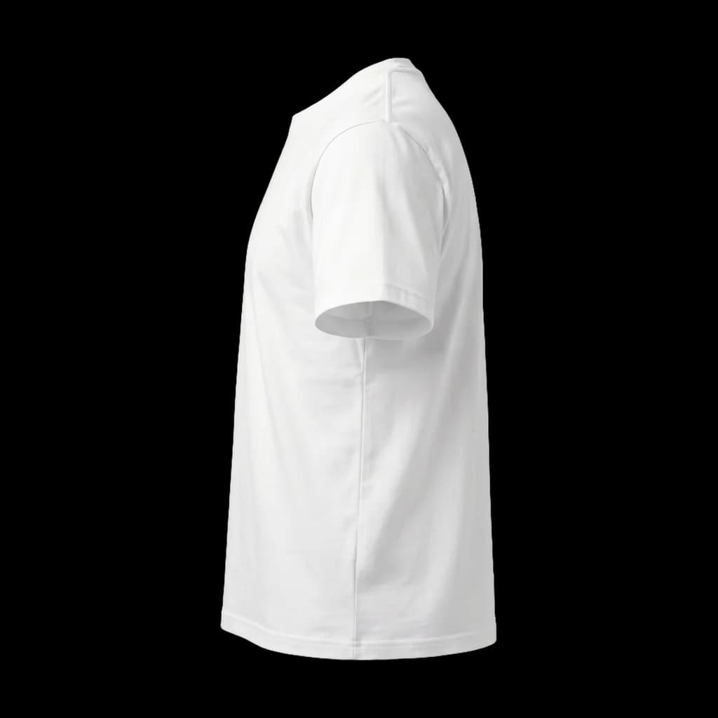 Blank classic t-shirt, left side view