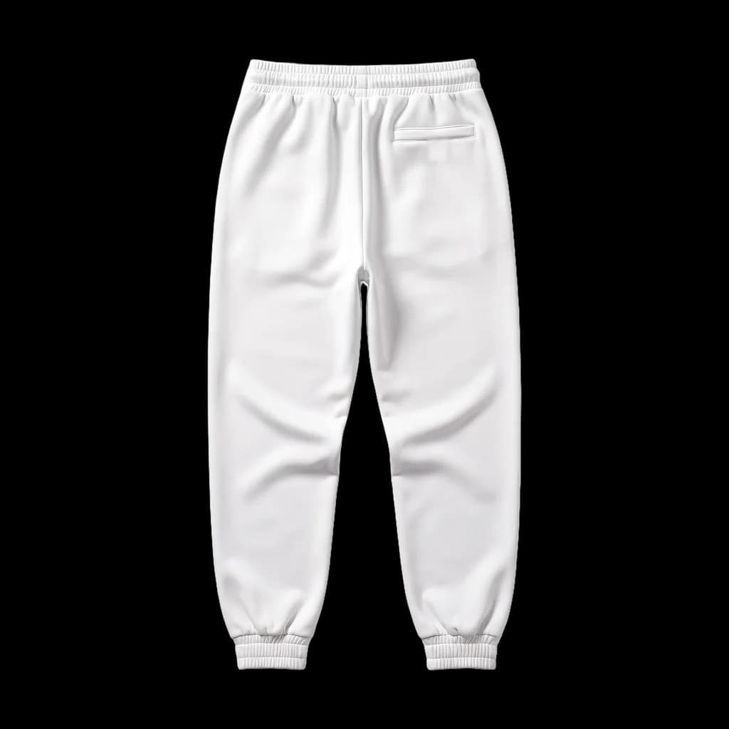 Blank jogger, back view