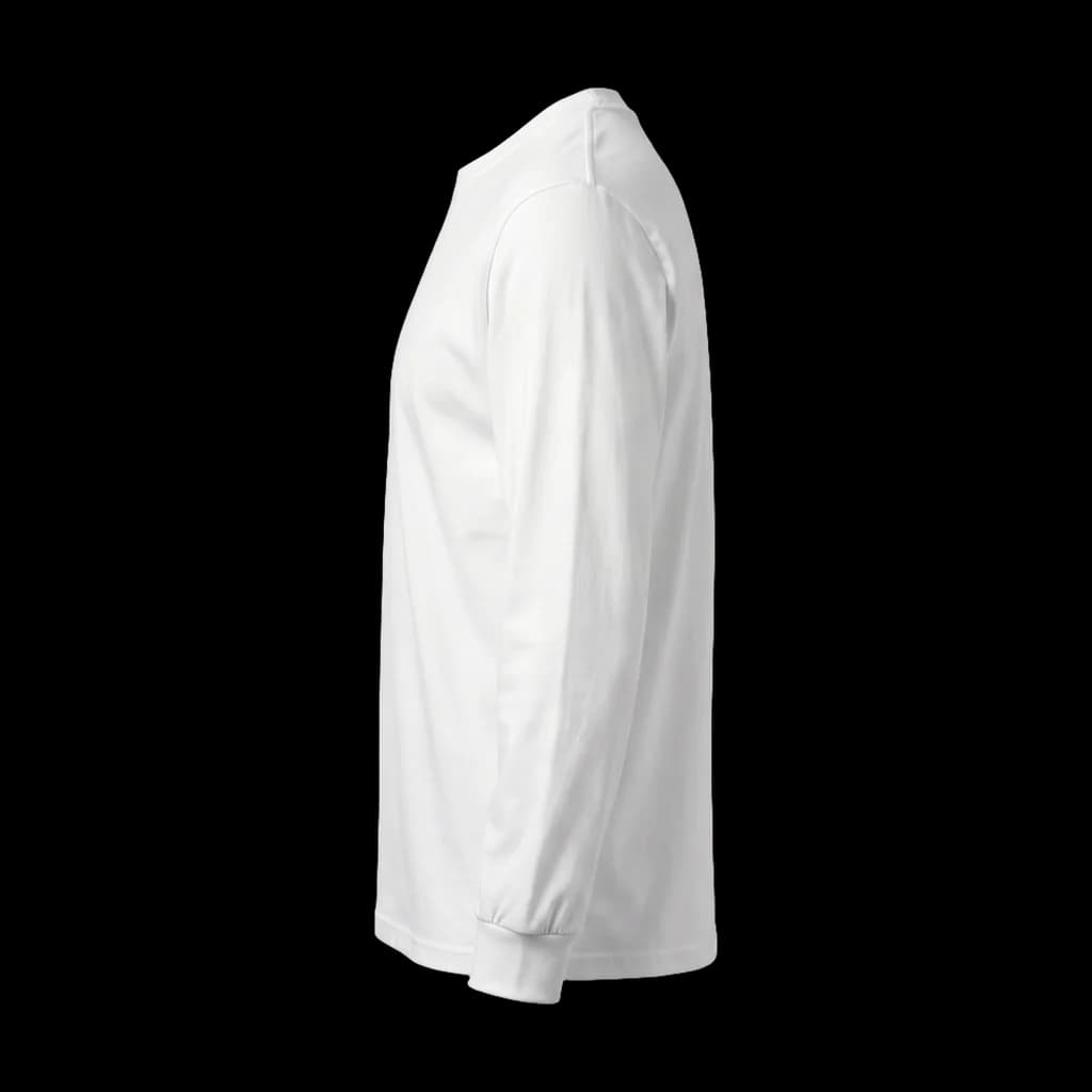 Blank longsleeve t-shirt, left side view
