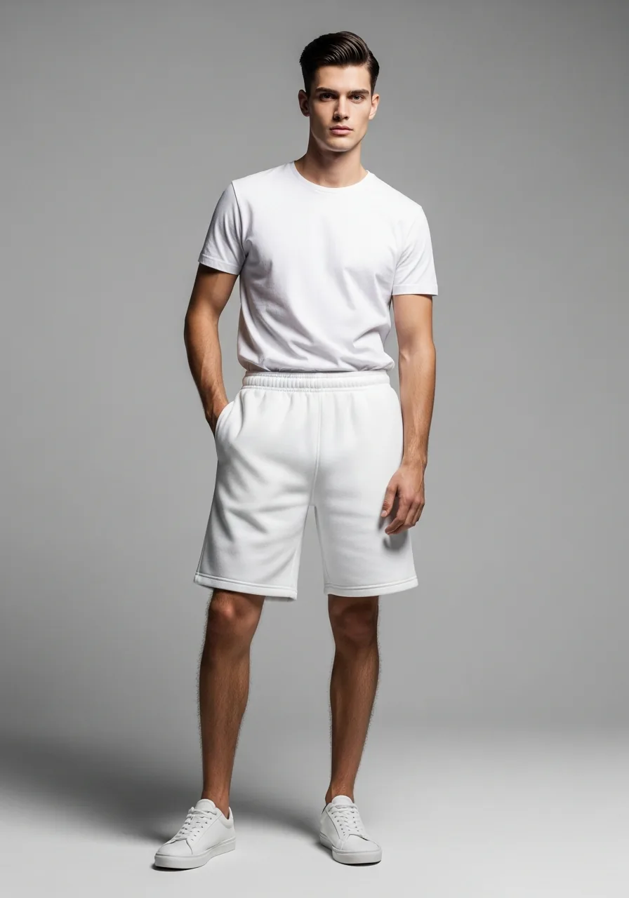 Custom fleece shorts made to order in Lahore, Pakistan