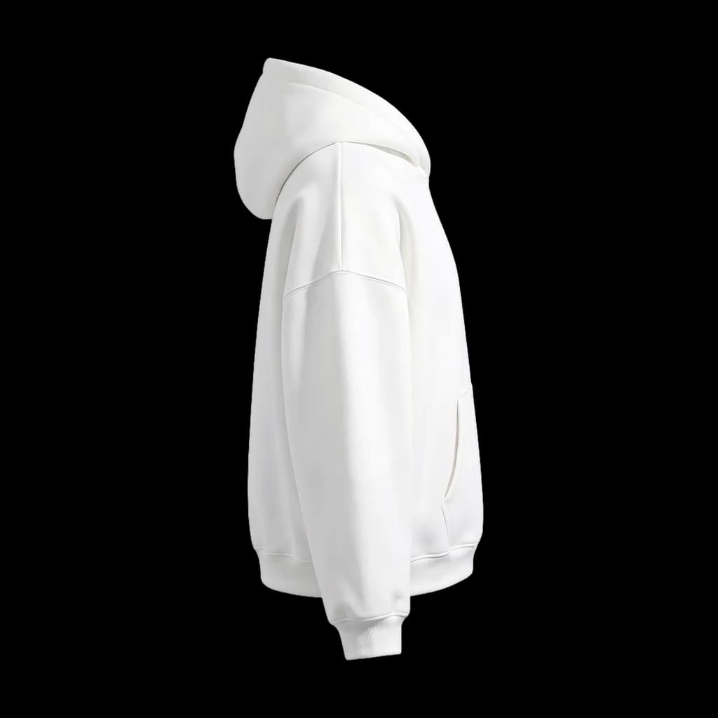 Blank oversized hoodie, right side view