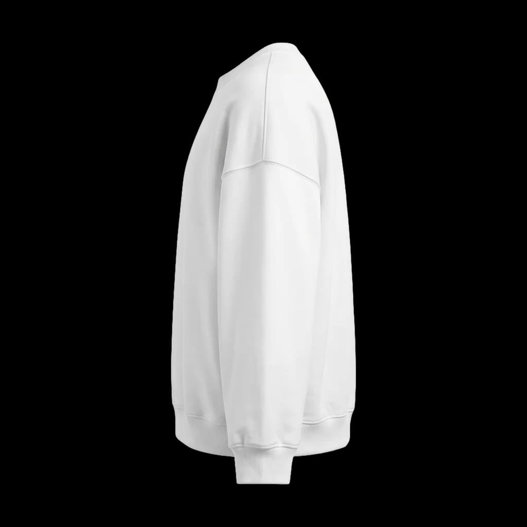Blank oversized sweatshirt, right side view