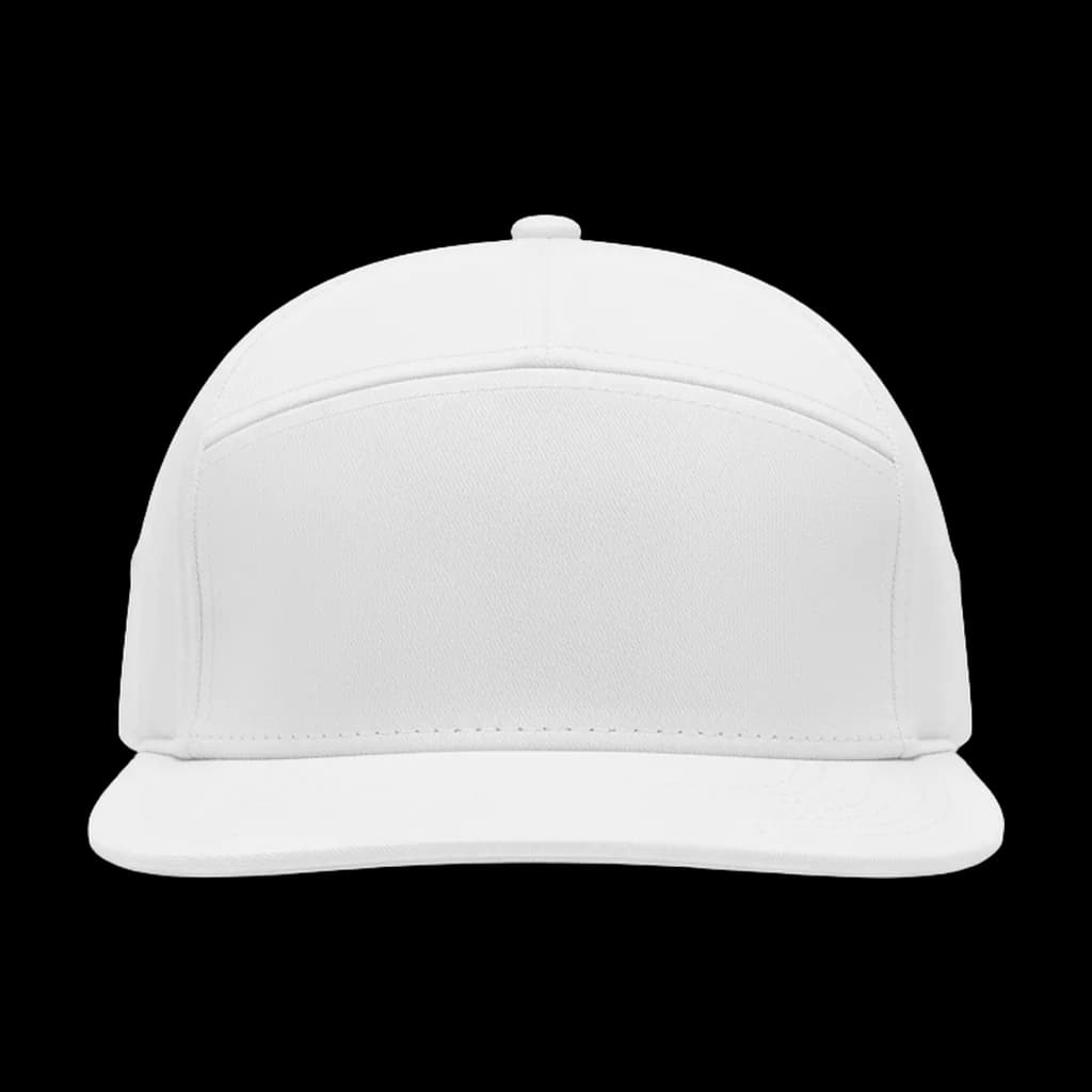 Blank 5-panel cap, front view