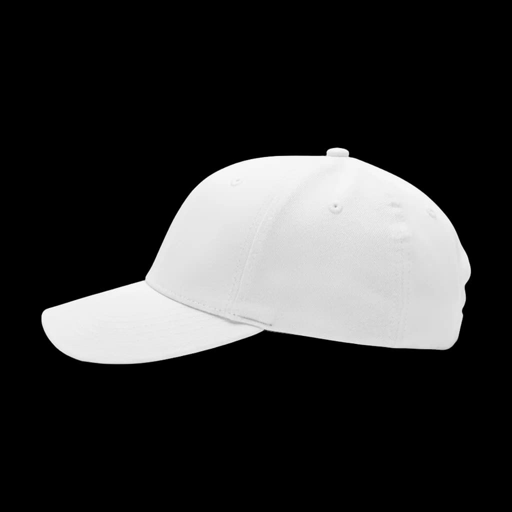 Blank 6-panel cap, right side view