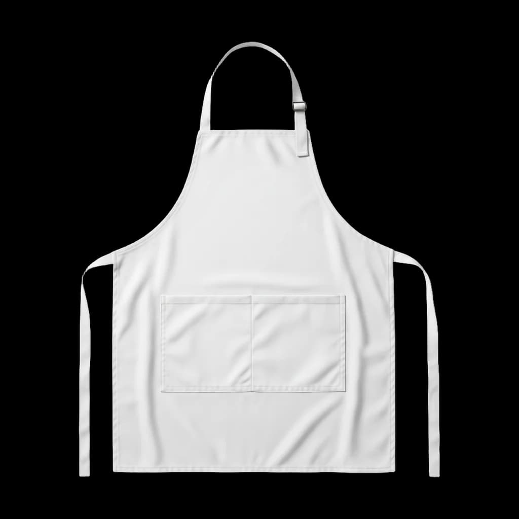 Blank apron, front view