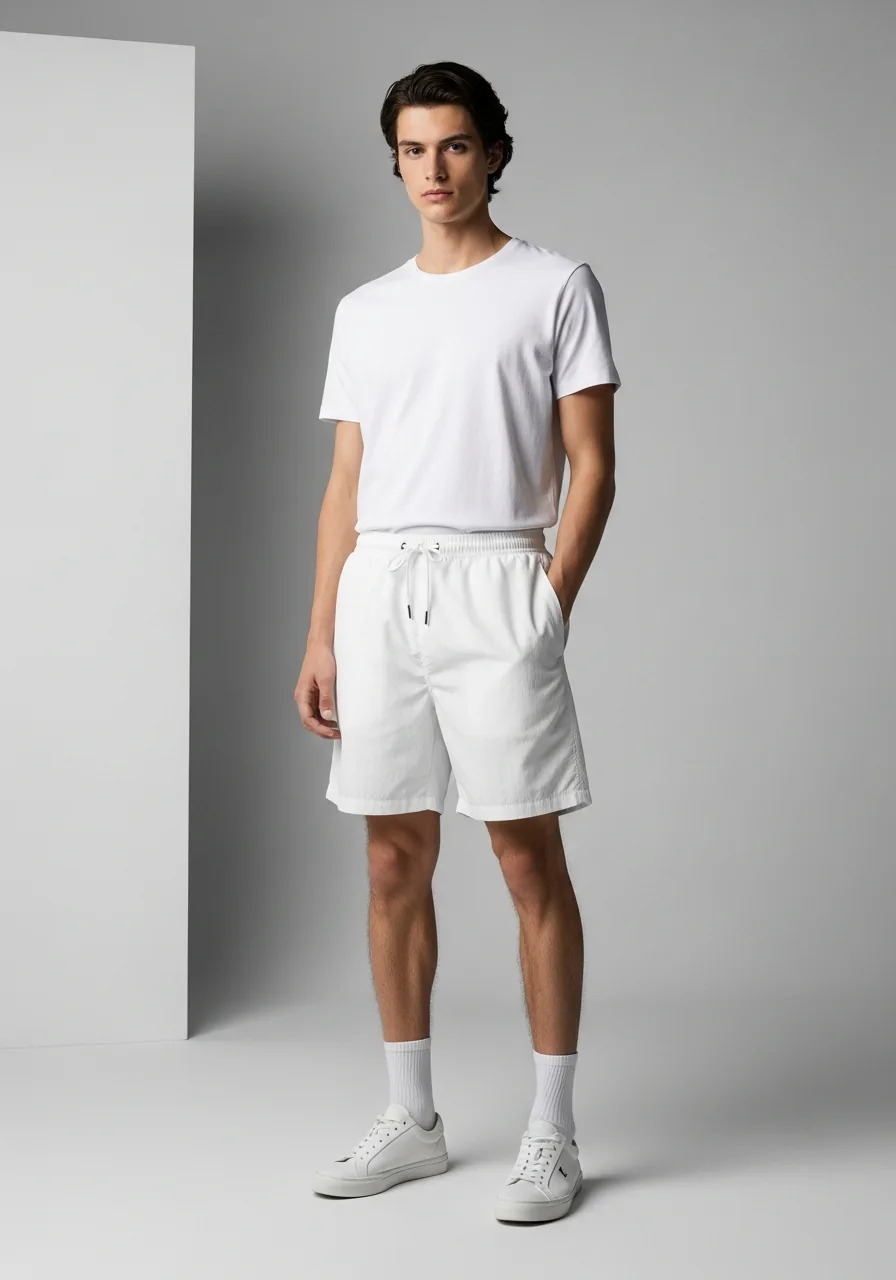 Custom woven shorts made to order in Lahore, Pakistan