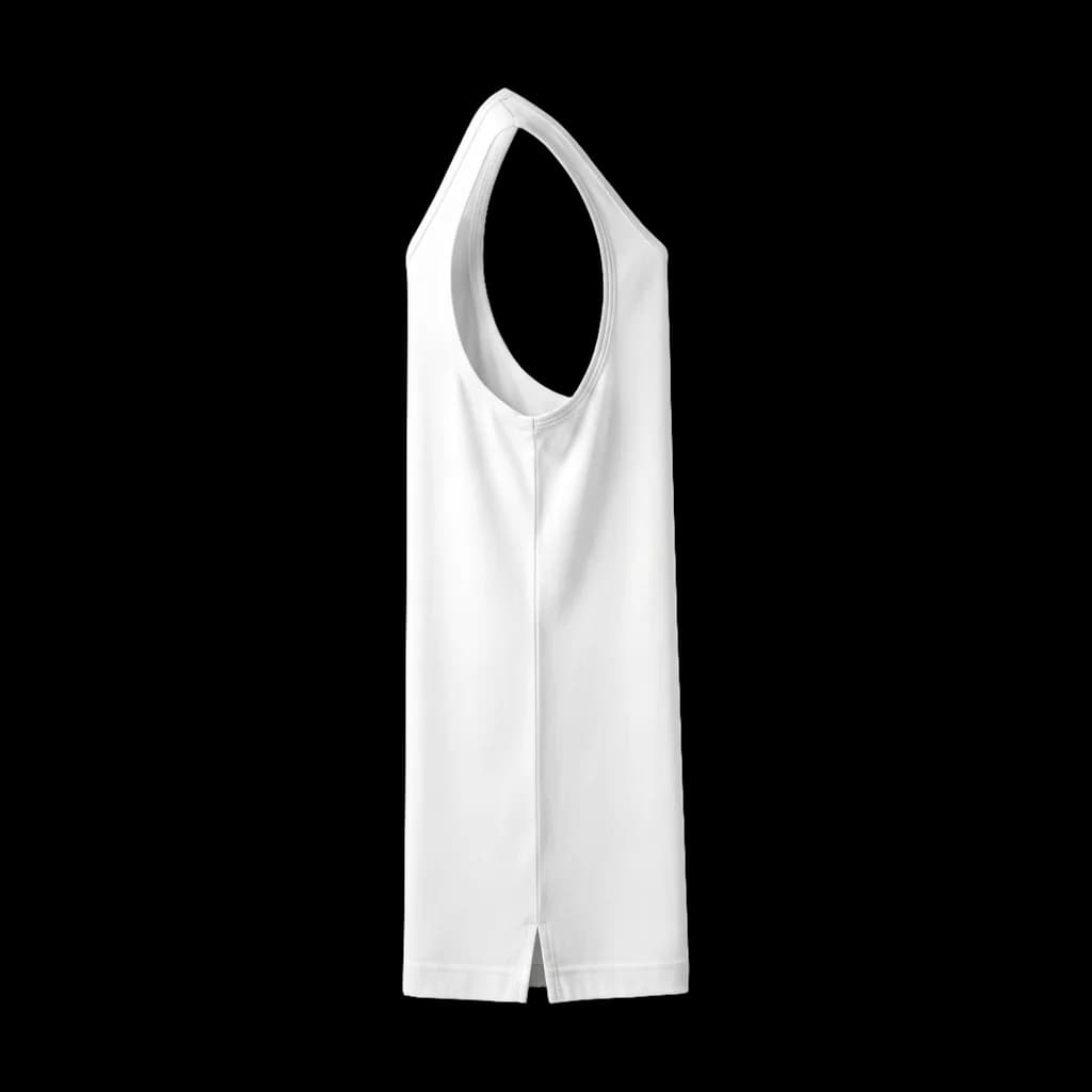 Blank tank top, left side view