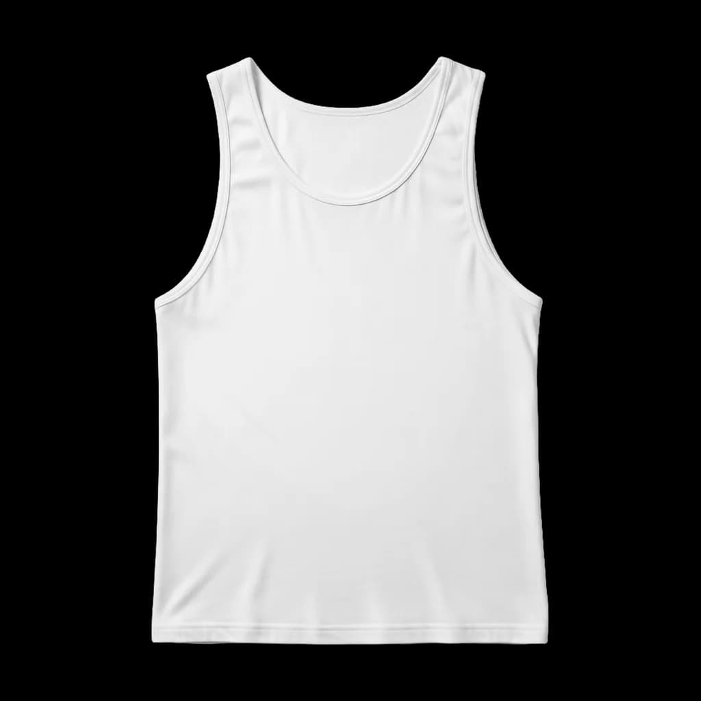Blank tank top, front view